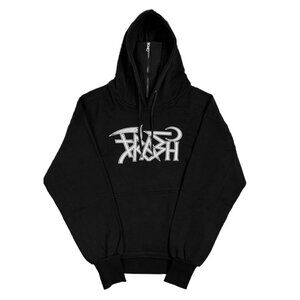 TRASH GANG | Black Zipper Hoodie, Size S